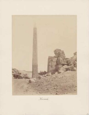 Obelisk in Karnak in Ägypten