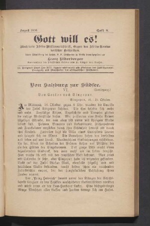 Heft 8. August 1896