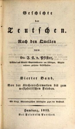 Geschichte der Teutschen : nach den Quellen
