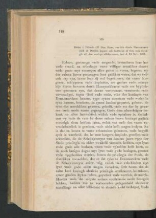 100. [Rådet i Lübeck till Sten Sture om Danska kapare och häktningen af dem, som deltagit i den vanliga resan till Skåne, dat. d. 10 Nov. 1491.]