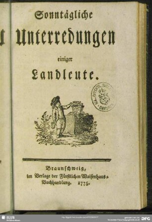 Sonntägliche Unterredungen einiger Landleute