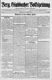 Bergisch Gladbacher Volkszeitung. 1906-1929