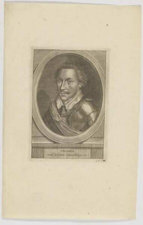 Bildnis von Philipe, Comte de Nassau, Catsenellebogue etc.