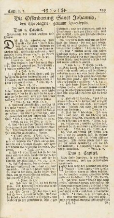Die Offenbarung Sanct Johannis, des Theologen, genannt Apocalypsis.