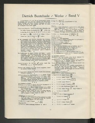 Dietrich Buxtehude, Werke, Band V [Nachweise]
