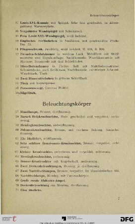 Beleuchtungskörper (Nr. 57-71)
