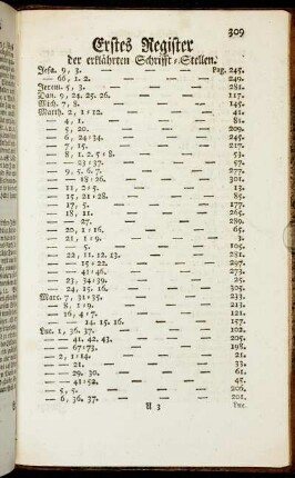 Erstes Register der erklährten Schrifft-Stellen. - Zweytes Register der merckwürdigsten Sachen.