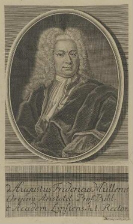 Bildnis des Augustus Fridericus Müllerus