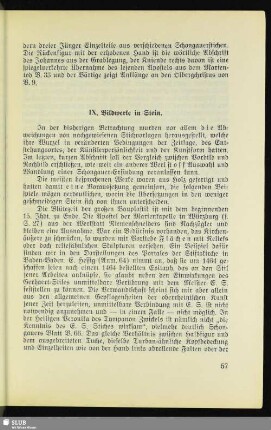 IX. Bildwerke in Stein