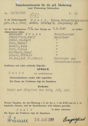 Ewald, Franz