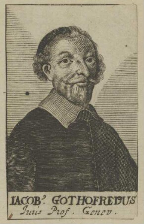 Bildnis des Iacobus Gothofredus