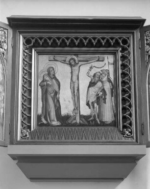 Mittelbild: Kreuzigung Christi