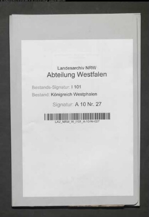 Notariatstaxe im Weserdepartement