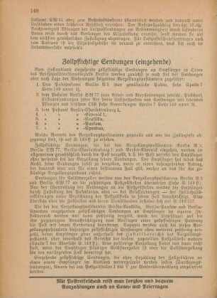 Zollpflichtige Sendungen (eingehende)