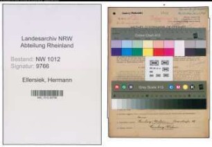 Entnazifizierung Hermann Ellersiek , geb. 10.12.1892 (Vertreter)