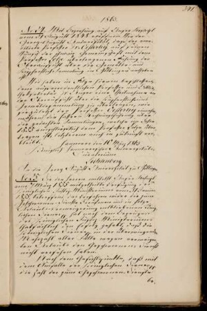 Übertragung der Aufsicht über die Gemälde- und Kupferstichsammlung von Oesterley auf Unger.