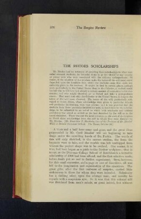 The Rhodes Scholarships.