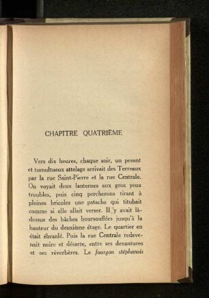 Chapitre Quatrième