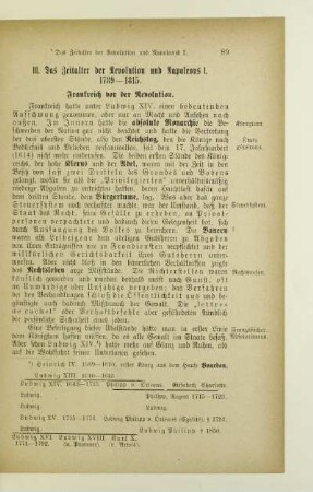 III. Das Zeitalter der Revolution und Napoleons I. 1789-1815