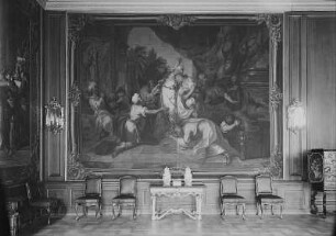 Großer Speisesaal : Dresden, Residenzschloss, Großer Speisesaal, Teilansicht mit Gobelin