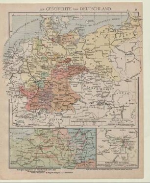 Zur Geschichte von Deutschland, Kriegsschauplatz in Frankreich 1870-1871, Schlachtfelder bei Leipzig