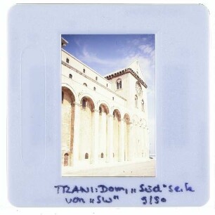 Trani, Kathedrale San Nicola Pellegrino : Südseite (Stadtseite)