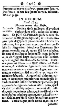 In Exodum.