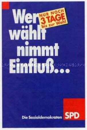 Flugschrift der Berliner SPD zur Wahl des Abgeordnetenhauses 1995