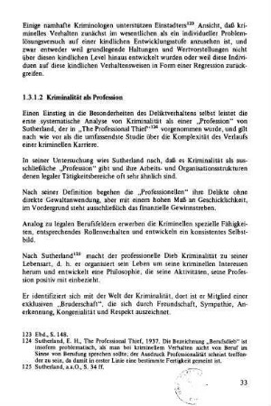 1.3.1.2 Kriminalität als Profession