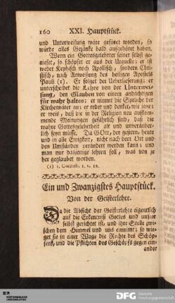 XXI. Hauptstück. Von der Geisterlehre.