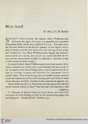 9: Mary Astell