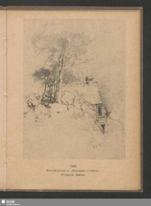 1893, Bleistiftskizze zu „Klausners Gelübde“, Fliegende Blätter