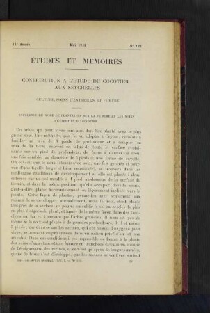 Études Et Mémoires.