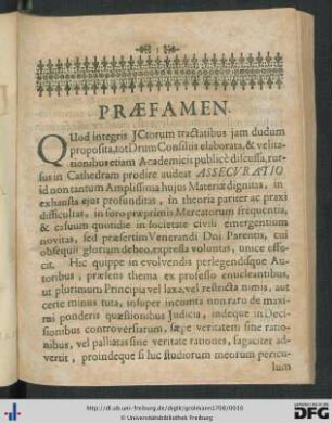 Praefamen.