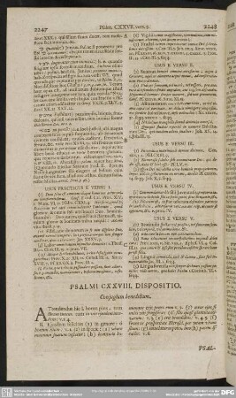 Psalmi CXXVIII. Dispositio. Conjugium benedictum