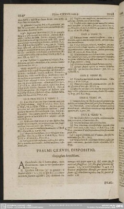 Psalmi CXXVIII. Dispositio. Conjugium benedictum