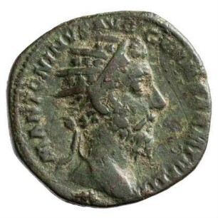 Münze, Dupondius, Herbst 177 - Dezember 177 n. Chr.