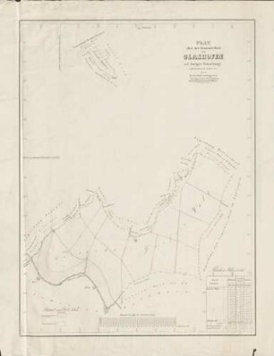 Plan über den Gemeinde-Wald von Glashofen auf dortiger Gemarkung