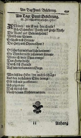 Am Tage Pauli Bekehrung.