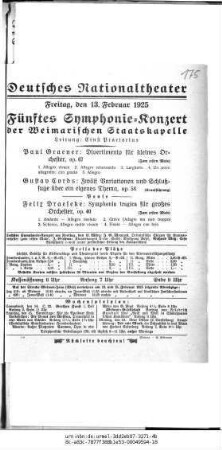 Fünftes Symphonie-Konzert