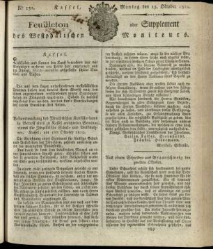 No. 131, Montag den 15. Oktober 1810