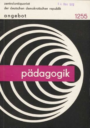 Nr. 1255: Pädagogik