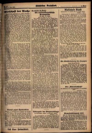 Zweite Ausgabe vom Montag, den 04. Juni 1934.