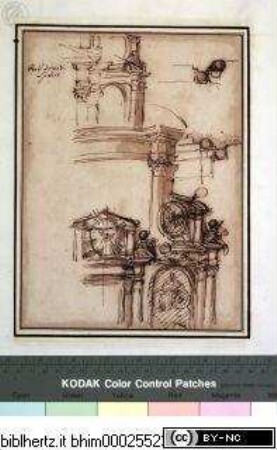 Disegni di Carlo Marchionni Architetto, e Scultore Romano, Altarentwürfe für die Cappella dell'Angelo Custode im Dom zu Spoleto