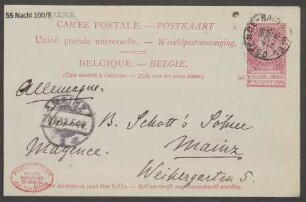 Brief an B. Schott's Söhne : 21.08.1902