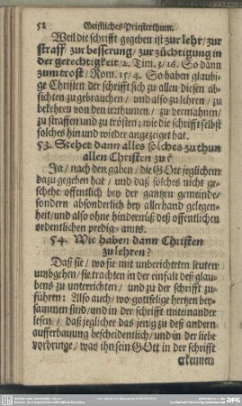 53. Stehet dann alles solches zu thun allen Christen zu?