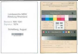 Entnazifizierung August Schellberg , geb. 28.08.1911 (Finanzbeamter)