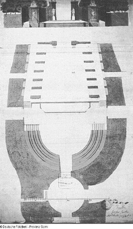 Grundriß des Gartentheaters