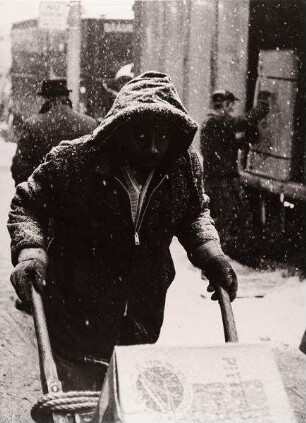 Wintertag im Garment District, New York City