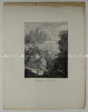 Hermitage de Mont-Serrat (T. II/Pl. 89 des Mappenwerkes: Souvenirs Pittoresques)